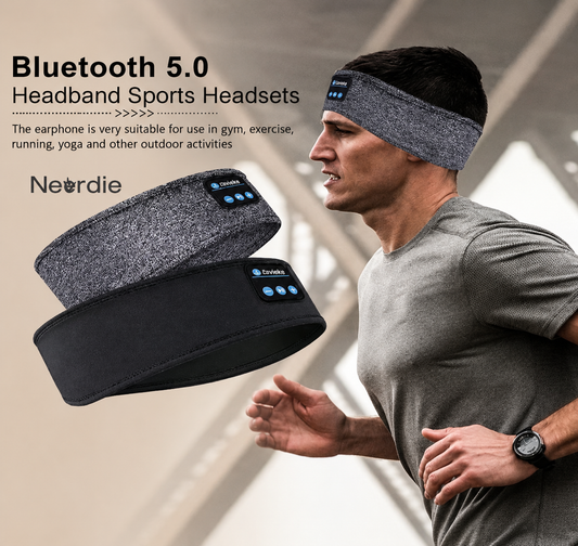 Headset Bluetooth Esportivo 3 em 1 – Faixa de Treino e Sono