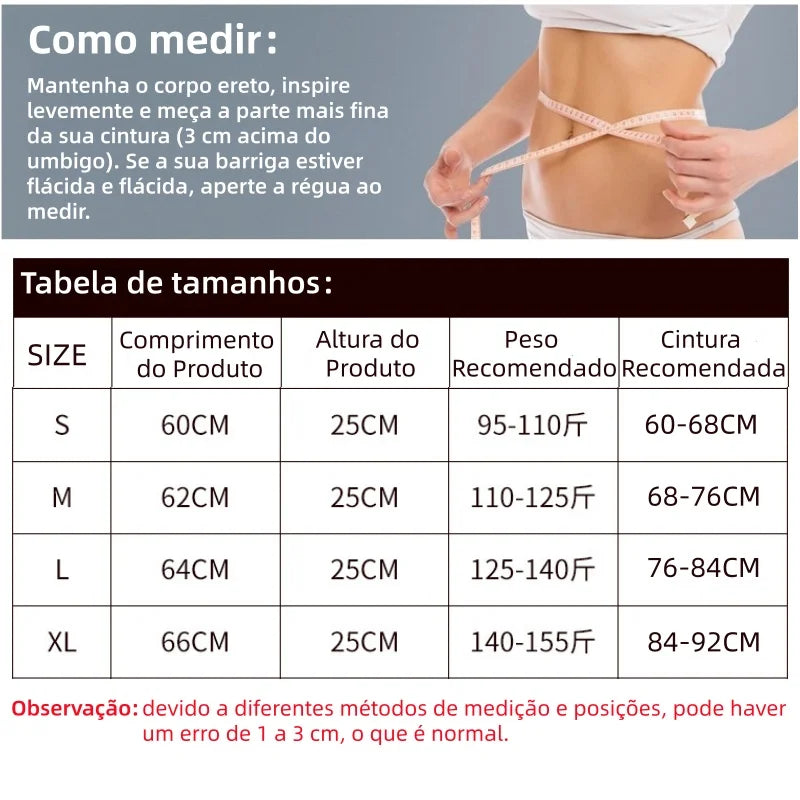 Cinta Modeladora Elástica Feminina para Treino e Definição da Cintura