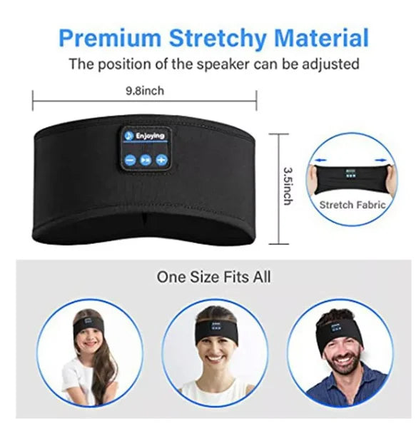 Headset Bluetooth Esportivo 3 em 1 – Faixa de Treino e Sono