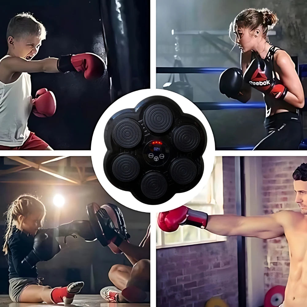 Máquina de Boxe Inteligente com Bluetooth e Painel Musical