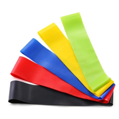 Kit 5 Mini Faixas Elásticas de Resistência para Treino, Academia e Exercícios em Casa