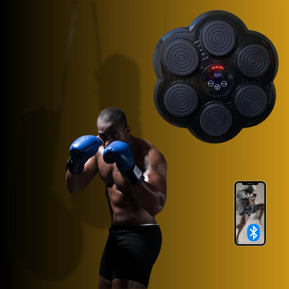 Máquina de Boxe Inteligente com Bluetooth e Painel Musical