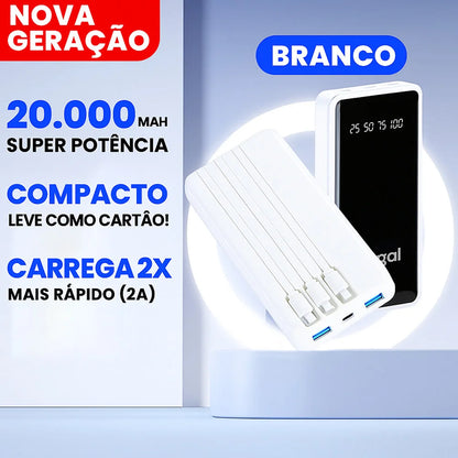 Power Bank 20.000mAh Turbo com Carregamento Rápido