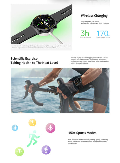 Aurafit Smartwatch NEXA 2 AMOLED – Chamadas Bluetooth, Monitor Cardíaco, SpO2 e IP68