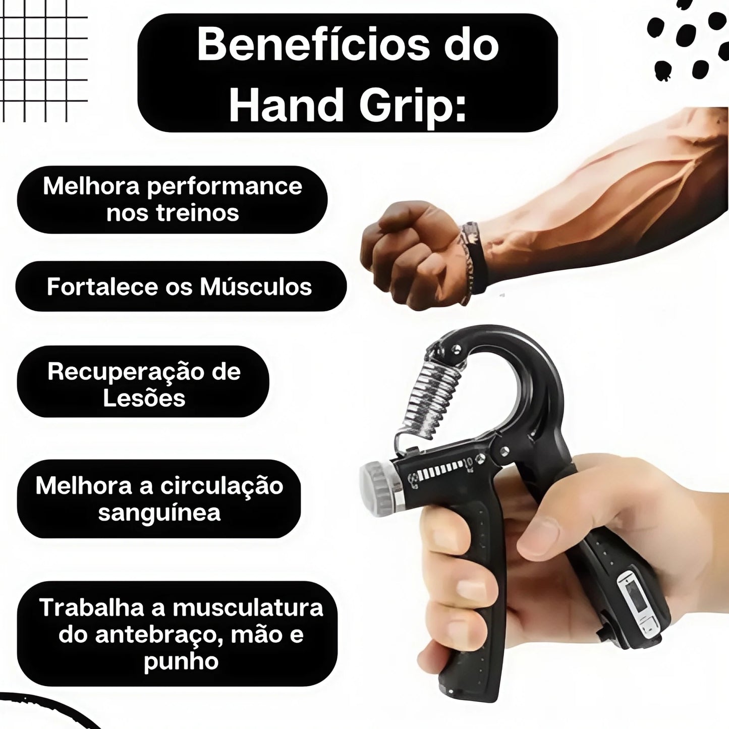 Hand grip 5-60KG