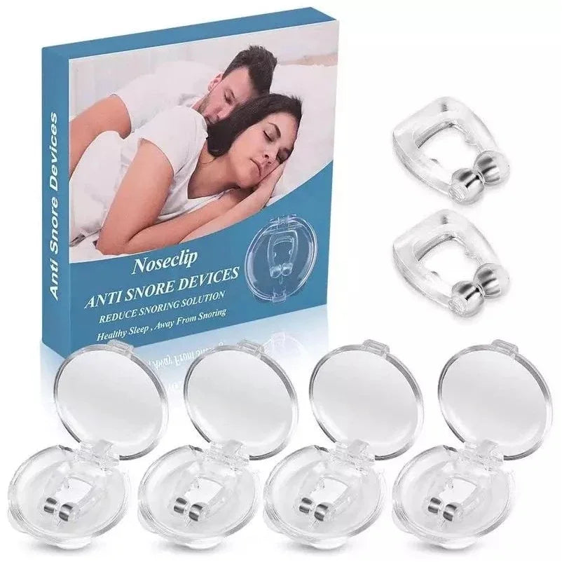 Kit com 4 Clipes Nasais Magnéticos Anti-Ronco