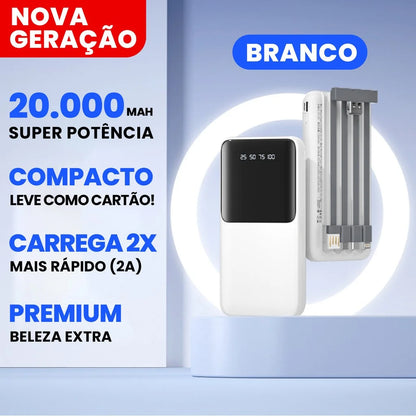 Power Bank 20.000mAh Turbo com Carregamento Rápido