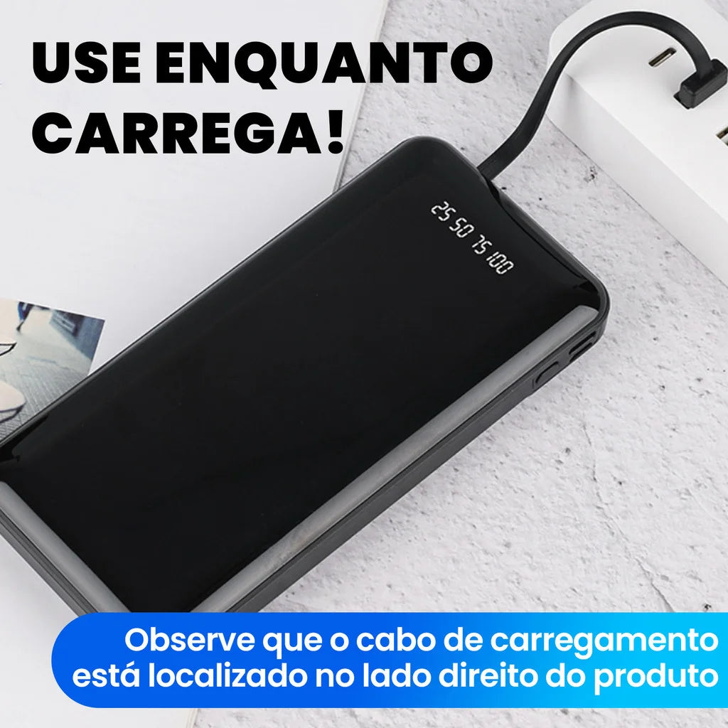 Power Bank 20.000mAh Turbo com Carregamento Rápido