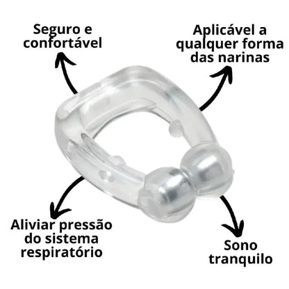 Kit com 4 Clipes Nasais Magnéticos Anti-Ronco