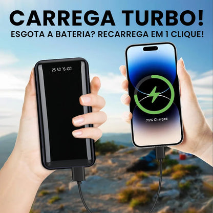 Power Bank 20.000mAh Turbo com Carregamento Rápido